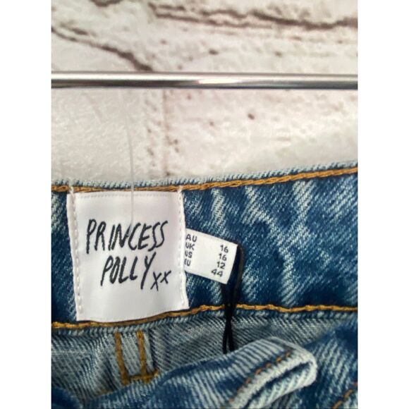 Princess Polly baggy jeans nwt woman’s size 12 - Picture 3 of 11